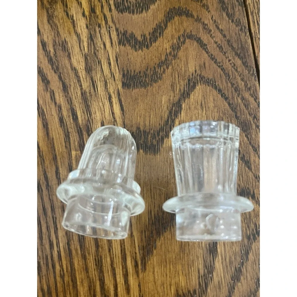 Vintage Percolator Coffee Pot Glass Replacement Tops Set of Two